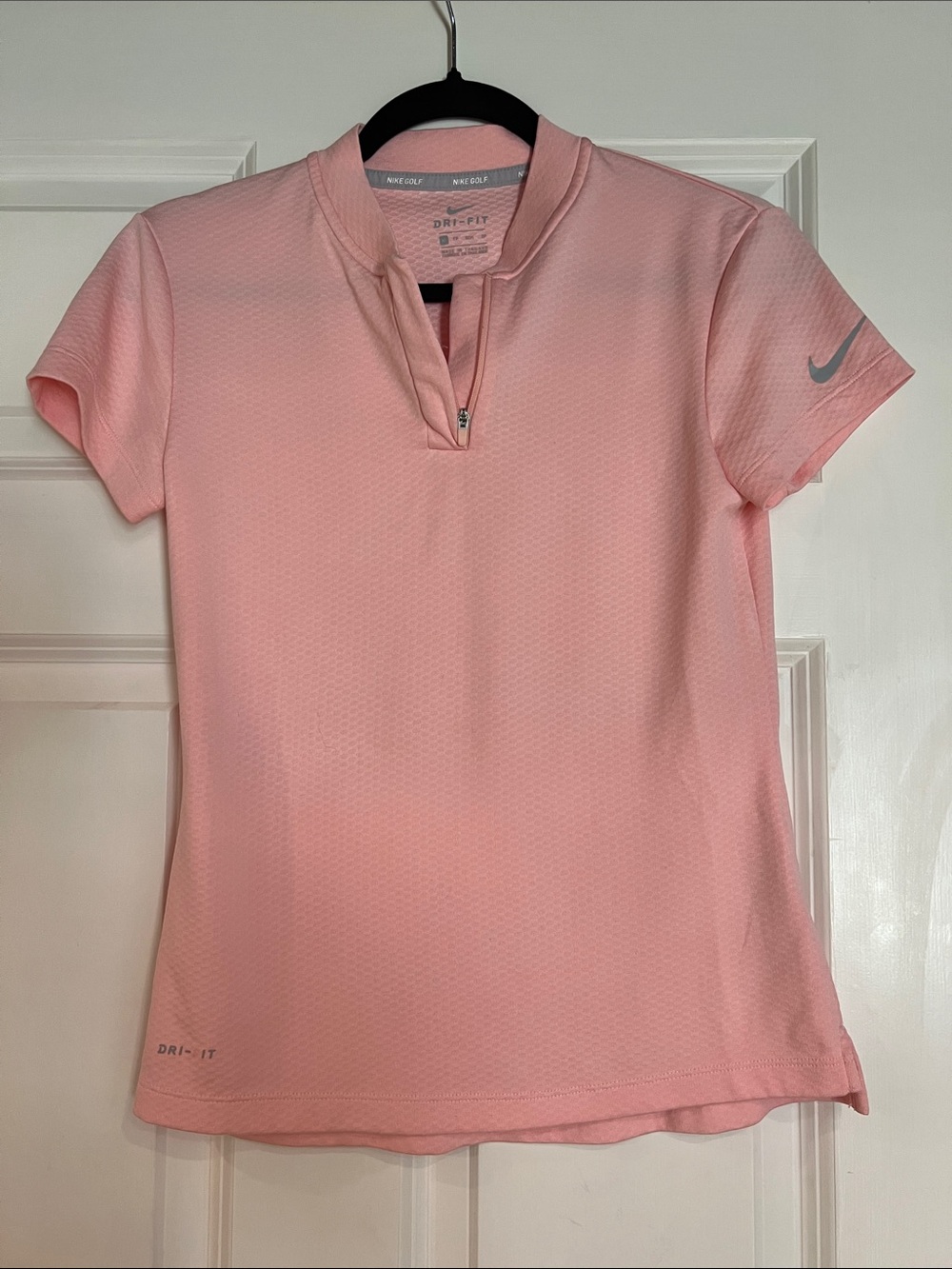 Nike Pink Short Sleeve Dri-FIT Golf Polo